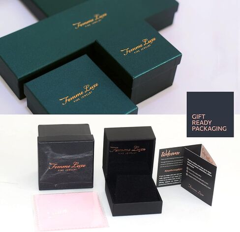 أقراط دائرية من الألماس على شكل حرف U للنساء من Femme Luxe 0.35 قيراط، مطلية بالذهب عيار 14 قيراط من الفضة الإسترلينية عيار 925، لا تسبب الحساسية in Kuwait