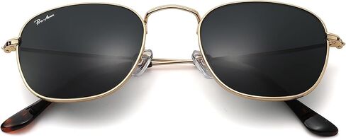 Pro Acme Vintage Square Sunglasses,Classic Glass Lens Metal Frame Retro Trendy Shade Sun Glasses in Kuwait