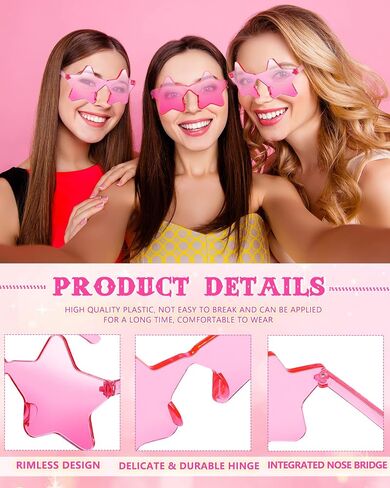 Rimless Star Shape Sunglasses Sun Glasses for Women Men Candy Color Star Glasses Sunglasses Tinted Glasses for Women in Saudi Arabia