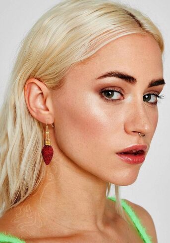 6pairs Christmas Drop Earrings Xmas Present Bow Earrings Glitter Light Bulb Dangle Earrings Christmas Jewelry Holiday Stud Earrings for Women Girls in Kuwait