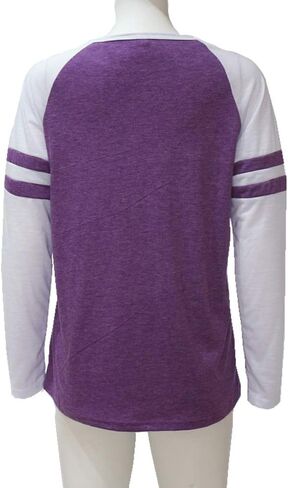 shifeier Women's Letters Printed T-Shirt Long Sleeves Faith Over Fear Tee Tops in Kuwait