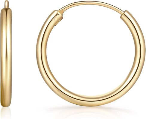 14K Gold Earrings for Women 14K Gold Small Hoop Earrings Gold Nickel Free Earrings for Womens Earrings Hypoallergenic Earrings in Saudi Arabia