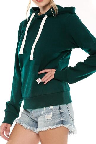 بلوفر بغطاء للرأس للسيدات من Urban Look بأكمام طويلة ومبطن بالصوف مع مقاس إضافي in Kuwait