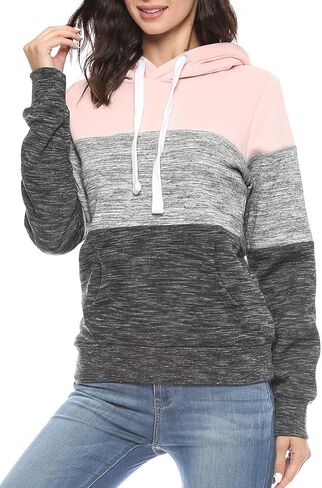 بلوفر بغطاء للرأس للسيدات من Urban Look بأكمام طويلة ومبطن بالصوف مع مقاس إضافي in Kuwait