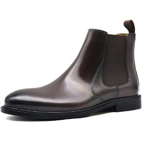 RITIZEN Men's Chelsea Boots Leather Dress Boots Lightweight Casual Chukka Ankle Boots Classic Elastic Dress Boots for Men in Saudi Arabia