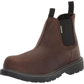 Wolverine Women's Floorhand Romeo Steel Toe Waterproof Chelsea Boot, Dark Brown, 11