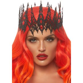 Leg Avenue Women's Glitter Die Cut Jeweled Crown