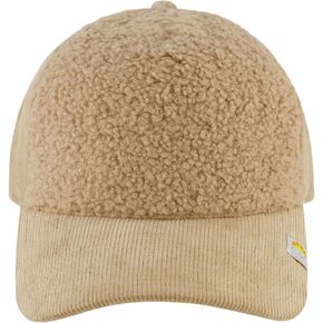 Concept One Women's C & C California Cap, Corduroy and Sherpa Baseball Hat with Curved Brim