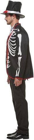 زي Megartico Day of The Dead الرجالي ذو الهيكل العظمي للهالوين in Kuwait