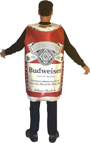 Rasta Imposta Budweiser Vintage Beer Can Costume Unisex design fits Men Women 21+ of age in Saudi Arabia