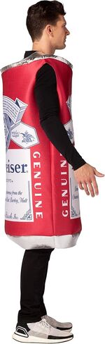 Rasta Imposta Budweiser Vintage Beer Can Costume Unisex design fits Men Women 21+ of age in Saudi Arabia