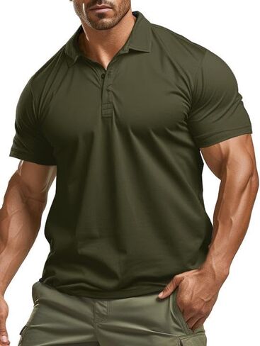 MEETYOO قمصان بولو للرجال جولف كم قصير قمصان بولو رياضية قمصان تكتيكية عادية تنس تي شيرت قمصان رجالي in Kuwait
