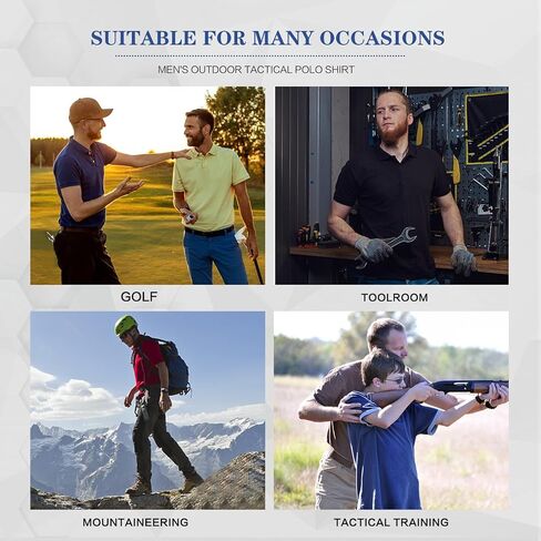 MEETYOO قمصان بولو للرجال جولف كم قصير قمصان بولو رياضية قمصان تكتيكية عادية تنس تي شيرت قمصان رجالي in Kuwait