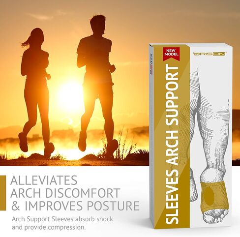 Metatarsal Compression Arch Support Sleeves - Cushioned Soft Elastic Reusable Gel Pad Fabric Socks for Flat Feet Pain Relief Arthritis Plantar Fasciitis - Women Men - Medium (Beige) in Kuwait