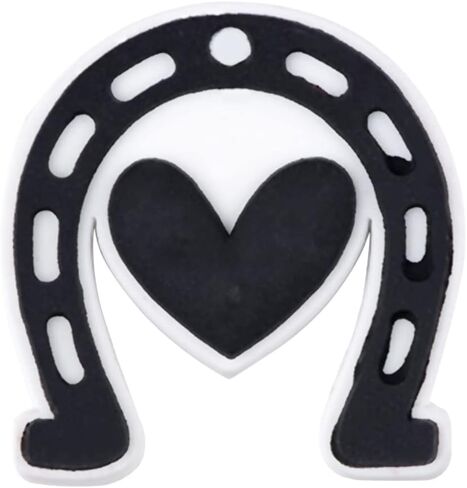Horse Shoe Charms 10PCS Cowgirl Shoe Charm for Croc PVC Hat Clog Shoe Charms Boot Accessories Birthday Party Favors Supplies Cute Decorations fit Clog Bracelets Gift in Saudi Arabia