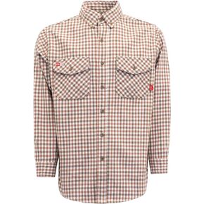 TICOMELA FR Shirts for Men 8.5oz Flannel Plaid Heavy Weight Flame Resistant Shirts Fire Retardant Welding Jacket in Kuwait