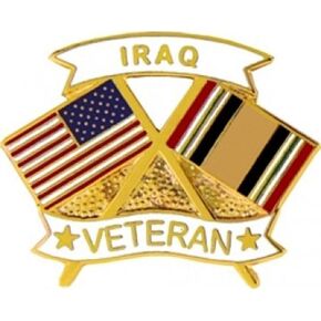 Iraq Veteran Lapel or Hat Pin in Saudi Arabia
