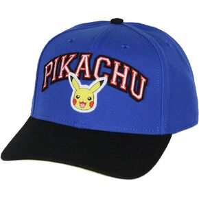 Bioworld Pokemon Adult Embroidered Precurve Snapback Hat for Men and Women