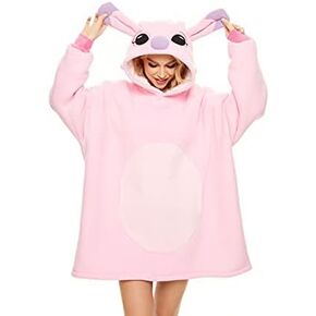 LeaveLive Cute Animals Blanket Hoodie Oversized Sherpa Soft Warm Comfy Plush Halloween Costumes Loungewear