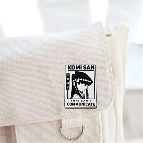 دبوس مطلي بالمينا بتصميم انيمي ياباني من كومي كانت كوميونيكيت، دبابيس زينة على الملابس والمجوهرات، مصنوعة من خليط معدني من الستيل، بدون احجار كريمة in Kuwait