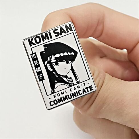 دبوس مطلي بالمينا بتصميم انيمي ياباني من كومي كانت كوميونيكيت، دبابيس زينة على الملابس والمجوهرات، مصنوعة من خليط معدني من الستيل، بدون احجار كريمة in Kuwait