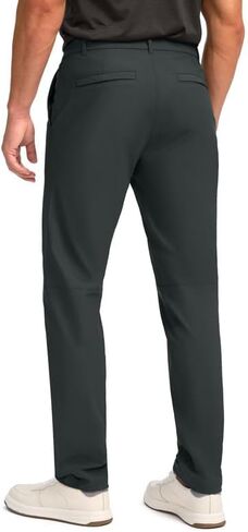 Obla Men's Golf Pants - 30"/32"/34" Slim Fit Stretch Lightweight with 5 Pockets Casual Travel Dress Work Pants for Men in Kuwait