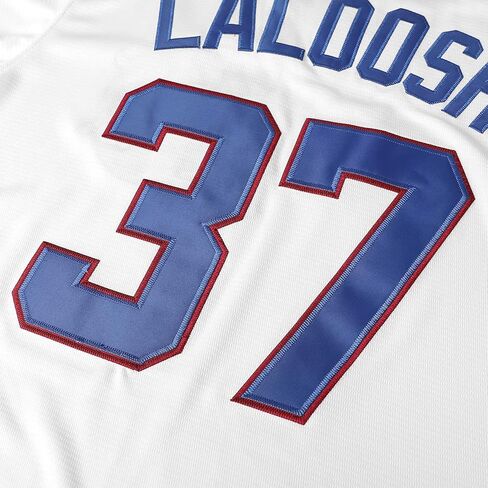 قميص بيسبول للرجال من Bull Durham Nuke' LaLoosh 37 Durham Movie باللون الأبيض in Kuwait