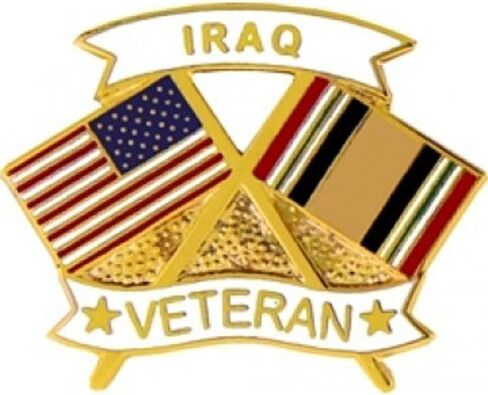 Iraq Veteran Lapel or Hat Pin in Saudi Arabia