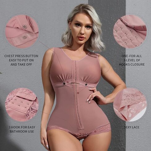 M MYODRESS Fajas Colombianas Tummy Tuck Compression Garment for Women Waist Trainer Postpartum Shapewear in Kuwait