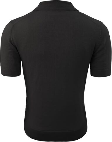 H2H Mens Knit Polo Shirts Short Sleeve Vintage Sweater Polo Summer Casual Shirts in Kuwait
