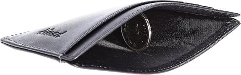 محفظة Kinzd رفيعة من الجلد بجيب أمامي RFID وحامل بطاقات ائتمان رفيع للرجال in Kuwait