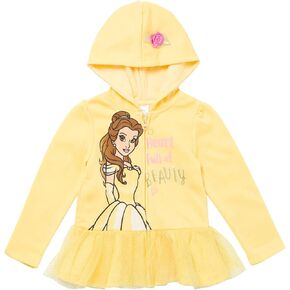 Disney Princess Moana Ariel Cinderella Belle Zip Up Hoodie Infant to Big Kid