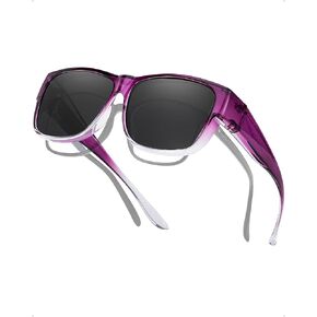 LVIOE Fit Over Sunglasses for Women Men Trendy Polarized Wear Over Eyeglasses UV400 Protection Lens for Outdoors LS3088