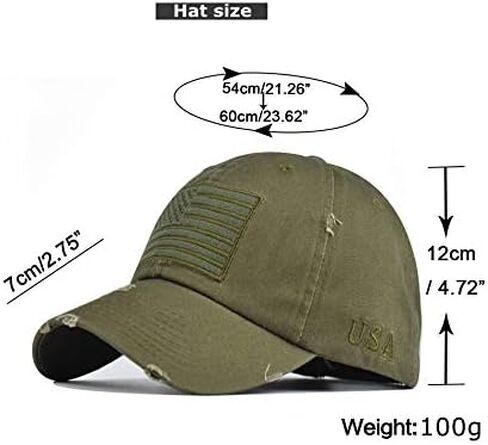 American Flag Hat Men Women Adjustable USA Baseball Cap Outdoors Trucker Cap in Saudi Arabia