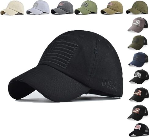 American Flag Hat Men Women Adjustable USA Baseball Cap Outdoors Trucker Cap in Saudi Arabia