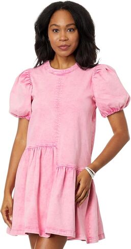 English Factory Stretch Denim Mini Dress in Saudi Arabia