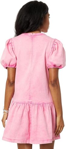 English Factory Stretch Denim Mini Dress in Saudi Arabia