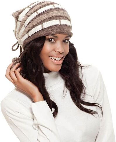 Soft Knit and Amazing Design Beanie Hat for Women with Pompom in Saudi Arabia