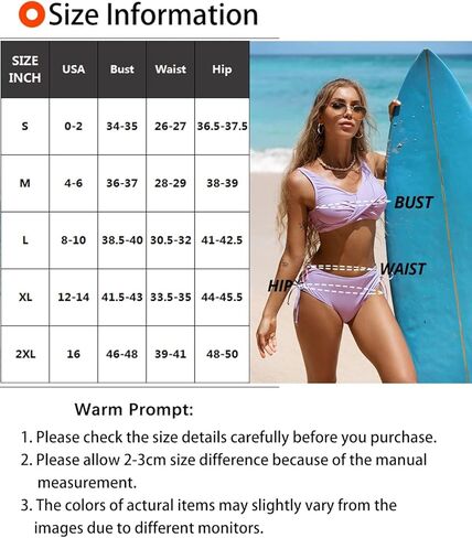 بيكيني نسائي عالي الخصر من BIKINX متقاطع من قطعتين لباس سباحة متواضع بتغطية كاملة in Kuwait