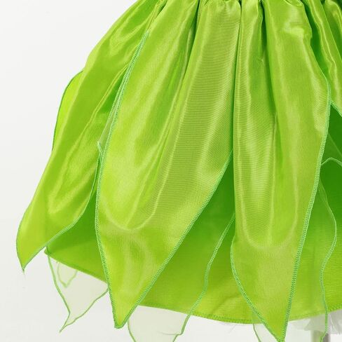 Szytypyl Tinkerbell Costume for Girls Halloween Birthday Party Fairy Dress with Pixie Ears and Wings in Kuwait