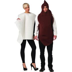 Rasta Imposta Poop and Toilet Paper 2 Piece Couples Costume Mens Womens Adult in Saudi Arabia