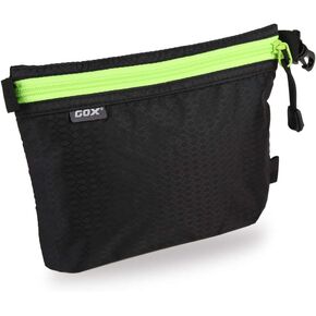 Gox Travel Toiletry Bag Carry On Zipper Pouch Cosmetic Kit Makeup Digital Bag Water Resistant Nylon (Orange)