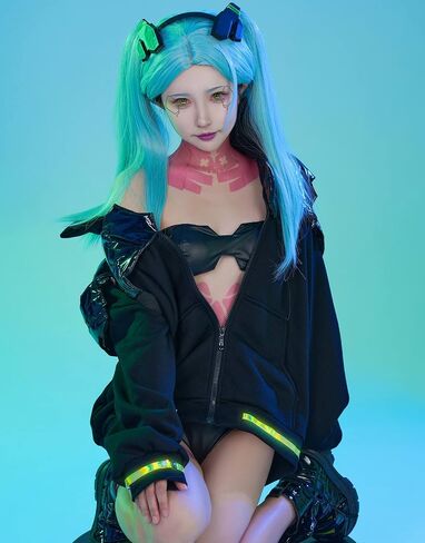 مجموعة سترة تنكري للسيدات من Cosplay.fm مع غطاء حذاء ورباط شعر وملصقات in Kuwait