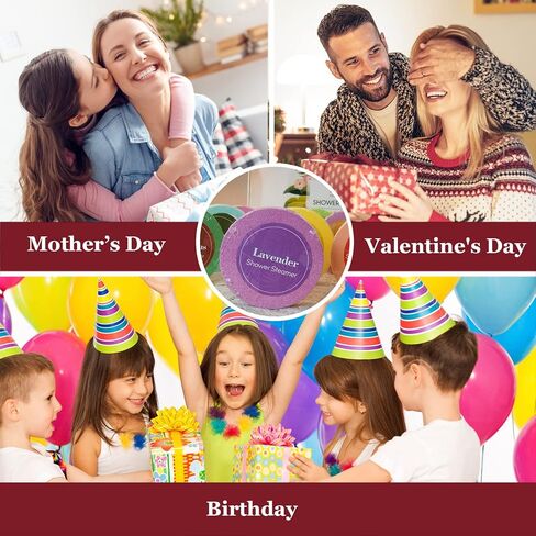 Shower Steamers Aromatherapy - 8 Pcs Smile Face Scented Bath Bomb Steamer Tablets for Shower with Pure Essential Oils, Women Stress Relief Spa Gift for Birthday, Christmas and Valentine's Day in Kuwait