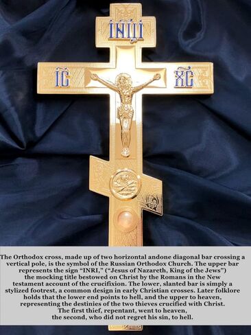 سوار KBNSUIAN متعدد الطبقات من الجلد بثلاثة عوارض متقاطعة روسية أرثوذكسية متقاطعة، سوار مسيحي أرثوذكسي شرقي، مجوهرات حماية يسوع المسيح الكاثوليكية لمعمودية الكنيسة in Kuwait