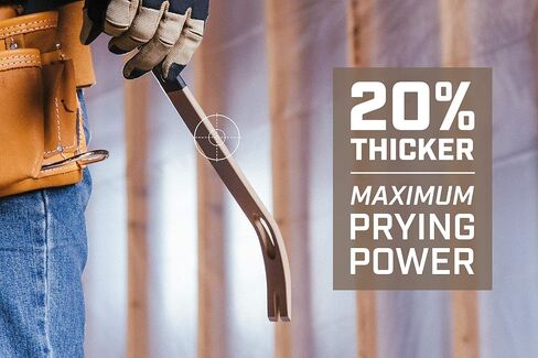 أدوات Spec Ops عتلة قضيب رفع مسطح مقاس 15 بوصة، رأس هزاز منحني، أداة سحب أظافر على شكل دمعة، فولاذ عالي الكربون in Kuwait