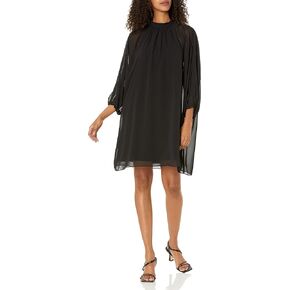 Trina Turk Women's Mock Neck Overlay Dress