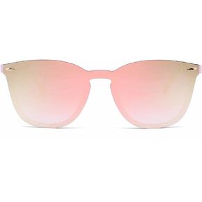 JIM HALO Trendy Rimless Mirrored Sunglasses Reflective Sun Glasses for Women Men in Kuwait
