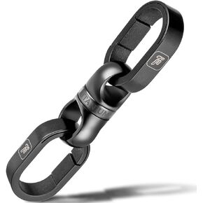 FEGVE Titanium Key Chain Rings, Small Heavy Duty Keychain Mini Key Holder Connector Keyrings for Keys
