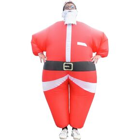 AMHSCOCA Christmas Inflatable Santa Costumes Blow Up Costumes for Men Women Adult for Holiday Party Carnival